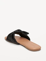Knotted Slide Sandals for Women