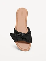 Knotted Slide Sandals for Women