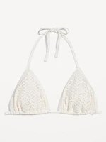 Crochet Triangle Bikini Swim Top