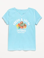 Fitted Ribbed T-Shirt for Girls