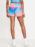 High-Waisted Dolphin-Hem Run Shorts for Girls