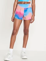 High-Waisted Dolphin-Hem Run Shorts for Girls