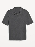 Short-Sleeve Sweater-Knit Polo