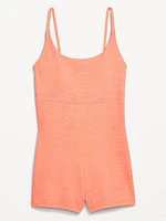 Textured Swim Romper -- 2.5-inch inseam