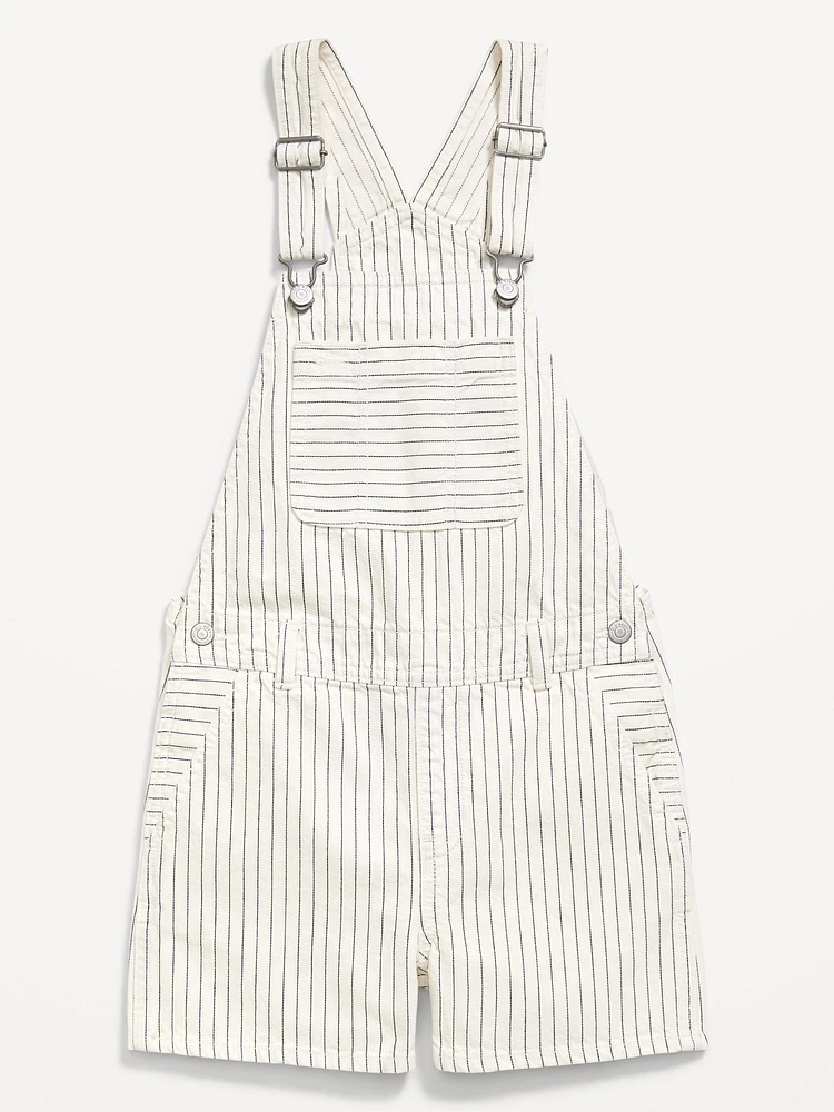 Printed Baggy Jean Shortalls for Girls
