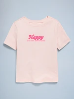 Birthday Graphic T-Shirt for Toddler Girls