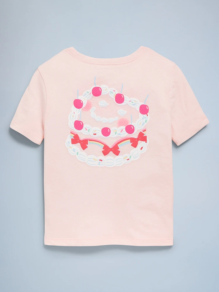 Birthday Graphic T-Shirt for Toddler Girls