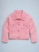 Cropped Trucker Jacket for Toddler Girls
