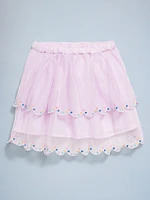 Birthday Tiered Tulle Skirt for Toddler Girls