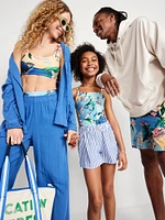 High-Waisted Bikini Swim Bottoms