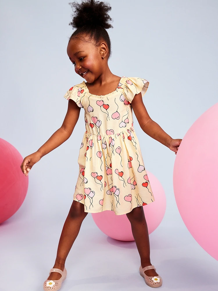 Birthday Fit and Flare Dress for Toddler Girls