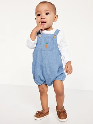 Long-Sleeve T-Shirt and One-Piece Romper Set for Baby