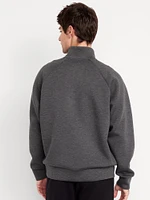 Oversized Quarter-Zip Bounce Fleece Pullover