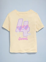 Birthday Graphic T-Shirt for Toddler Girls