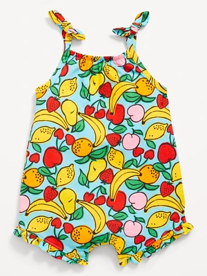 Sleeveless Tie-Knot One-Piece Romper for Baby