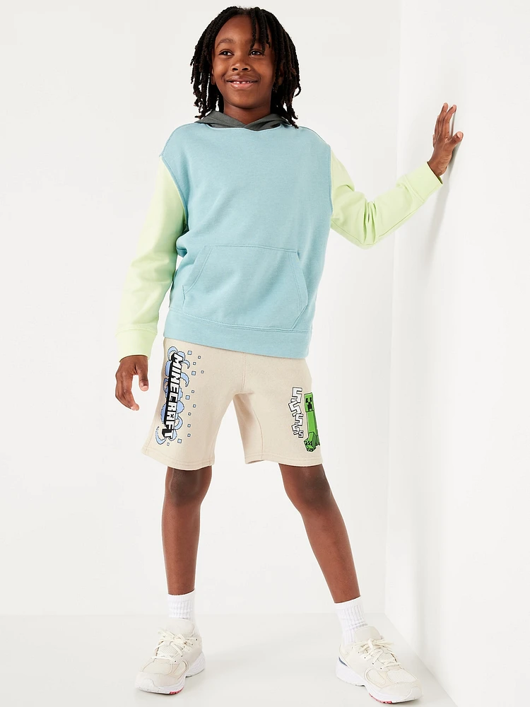 Minecraft™ Knee Length Fleece Jogger Shorts for Boys