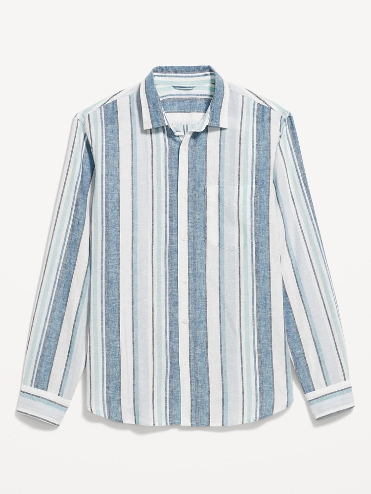 Classic Fit Linen-Blend Shirt