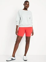 High-Waisted Biker Shorts -- 8-inch inseam