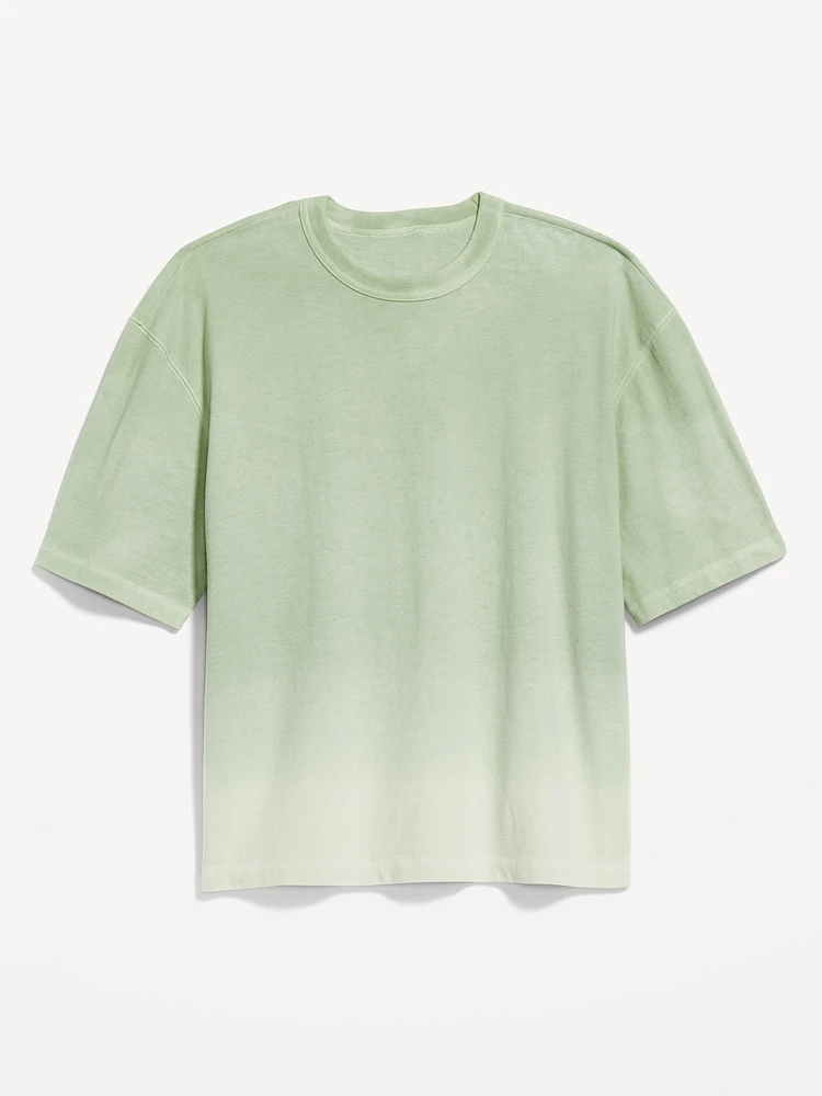 Garment-Dyed Cropped T-Shirt