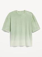 Garment-Dyed Cropped T-Shirt