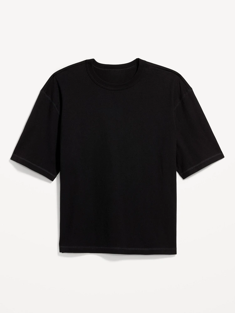 Garment-Dyed Cropped T-Shirt