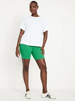 High-Waisted Biker Shorts -- 8-inch inseam