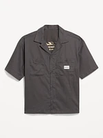 Cropped Utility Pocket Shirt