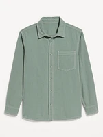 Contrast Stitch Workwear Shirt