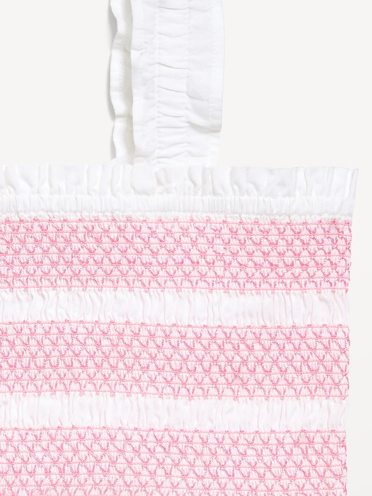 Smocked Peplum Tank Top for Girls