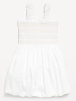 Sleeveless Smocked Bubble Dress for Girls