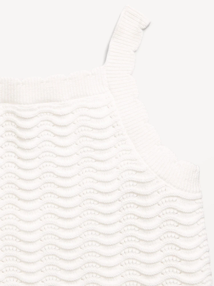 Sleeveless Sweater-Knit Dress for Girls