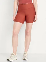 High-Waisted PowerSoft Biker Shorts -- 6-inch inseam