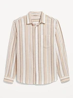 Classic Fit Linen-Blend Shirt