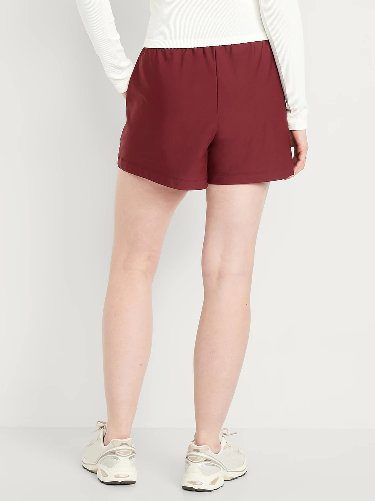 High-Waisted PowerSoft Shorts -- 3.5-inch inseam