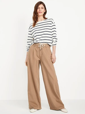 High-Waisted Super Wide-Leg Drapey