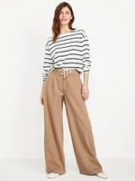 High-Waisted Super Wide-Leg Drapey