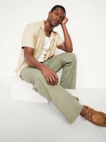 Short-Sleeve Cropped Heavyweight Camp Shirt