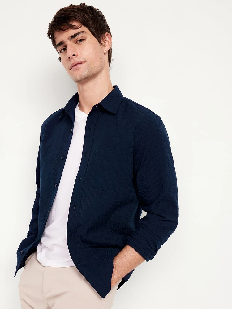 Classic Fit Seersucker Shirt