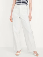 Extra High-Waisted Mariner Wide-Leg Jeans