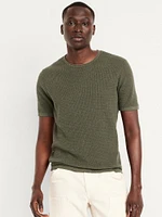 Sweater-Knit T-Shirt