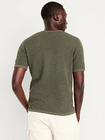 Sweater-Knit T-Shirt