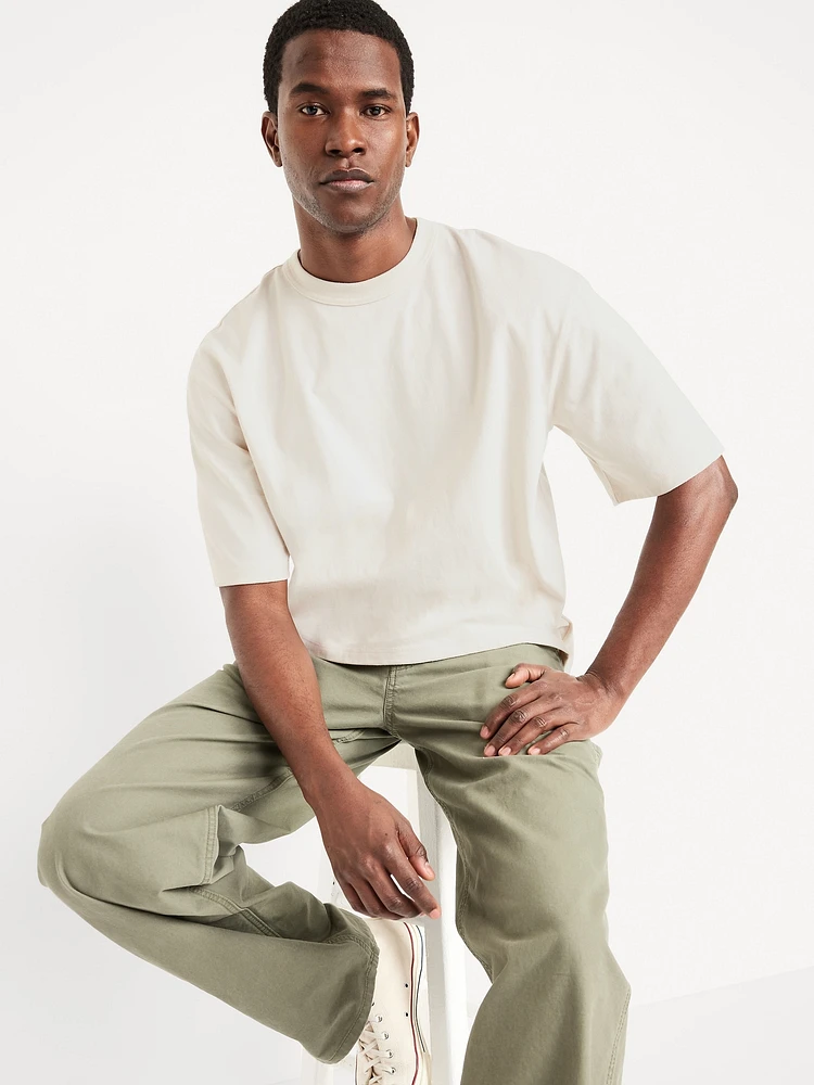 Garment-Dyed Cropped T-Shirt