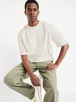 Garment-Dyed Cropped T-Shirt