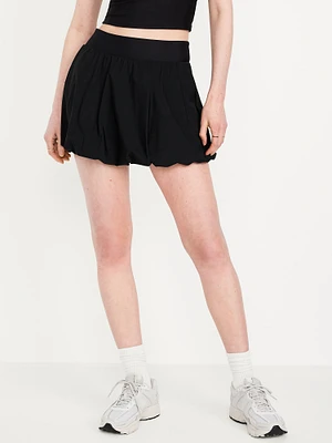 High-Waisted SleekTech Bubble Skort