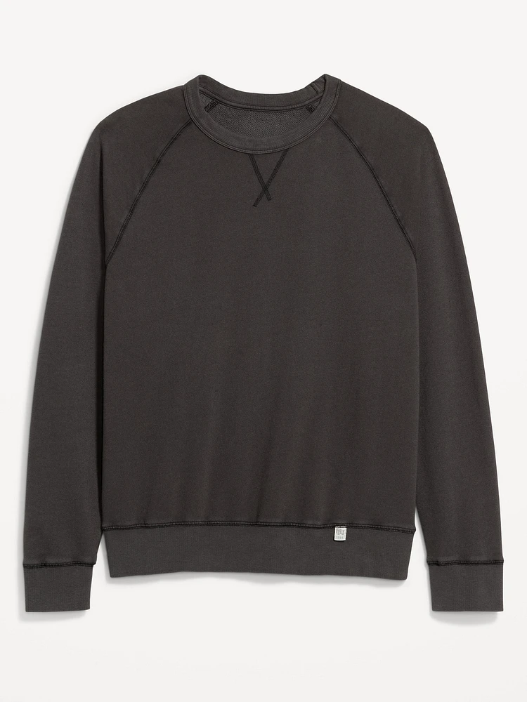 Garment-Dyed Crew-Neck Sweatshirt