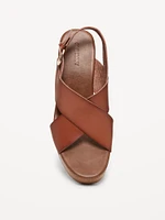 Crisscross Wedge Sandals for Women