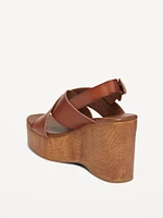 Crisscross Wedge Sandals for Women