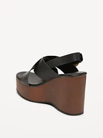 Crisscross Wedge Sandals for Women