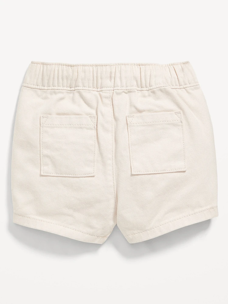 Pull-On Twill Utility Shorts for Baby