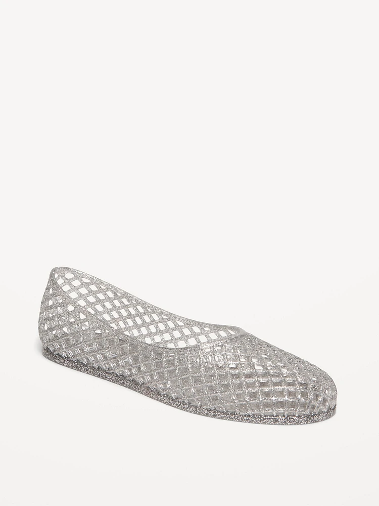 Jelly Lattice Ballet Flats for Girls